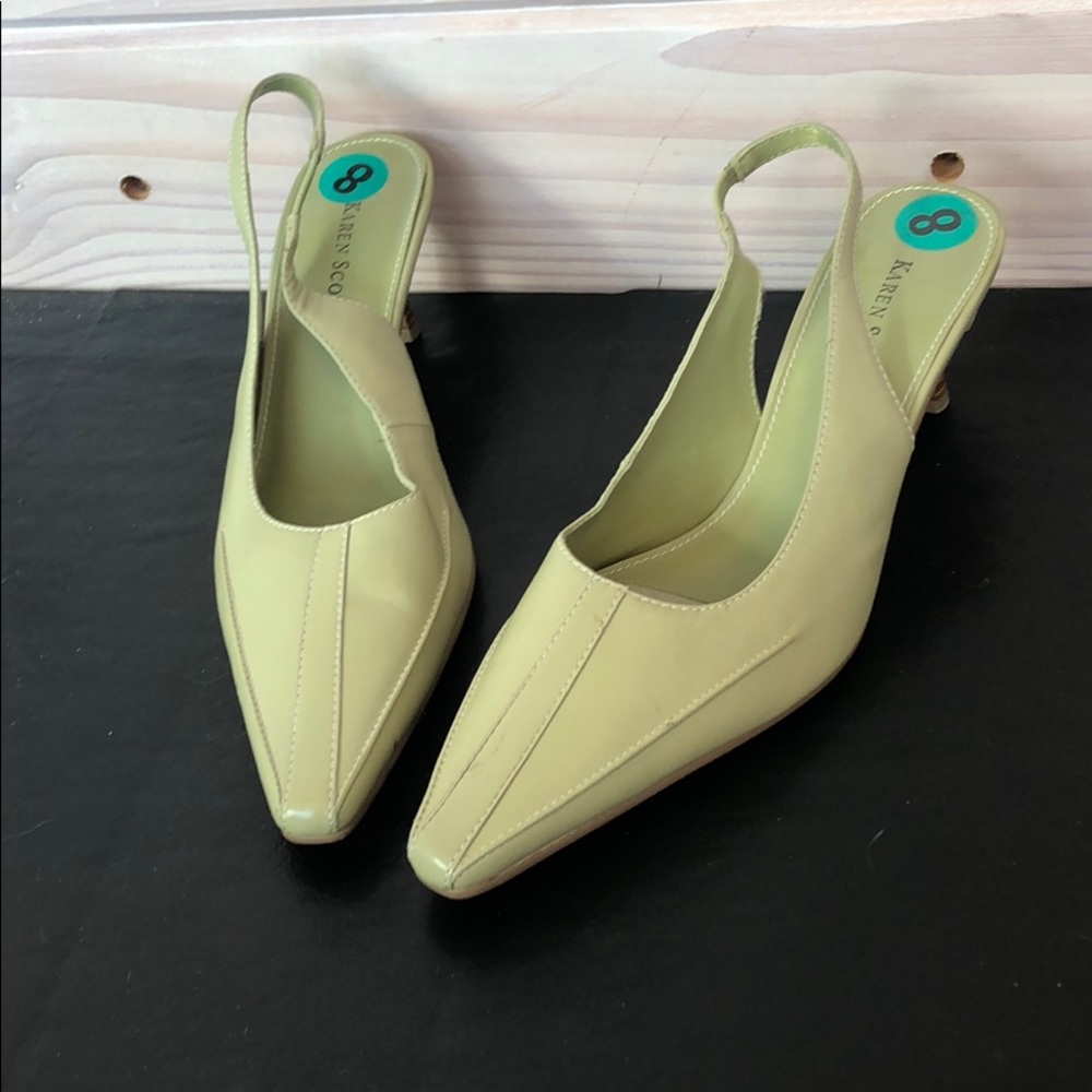 Karen Scott Green Sling Backs